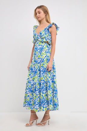 ENDLESS ROSE - Ruffled Maxi Dress - DRESSES available at Objectrare