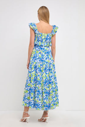 ENDLESS ROSE - Ruffled Maxi Dress - DRESSES available at Objectrare