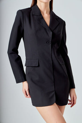 ENDLESS ROSE - Collared Dress with Open Back Detail - DRESSES available at Objectrare