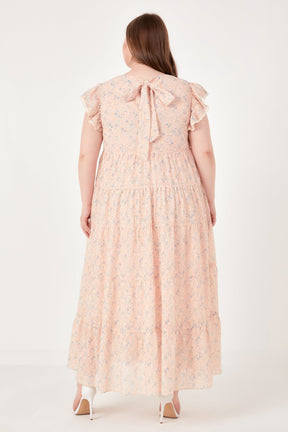 ENGLISH FACTORY - English Factory - Eyelet Floral Tiered Maxi Dress - DRESSES available at Objectrare