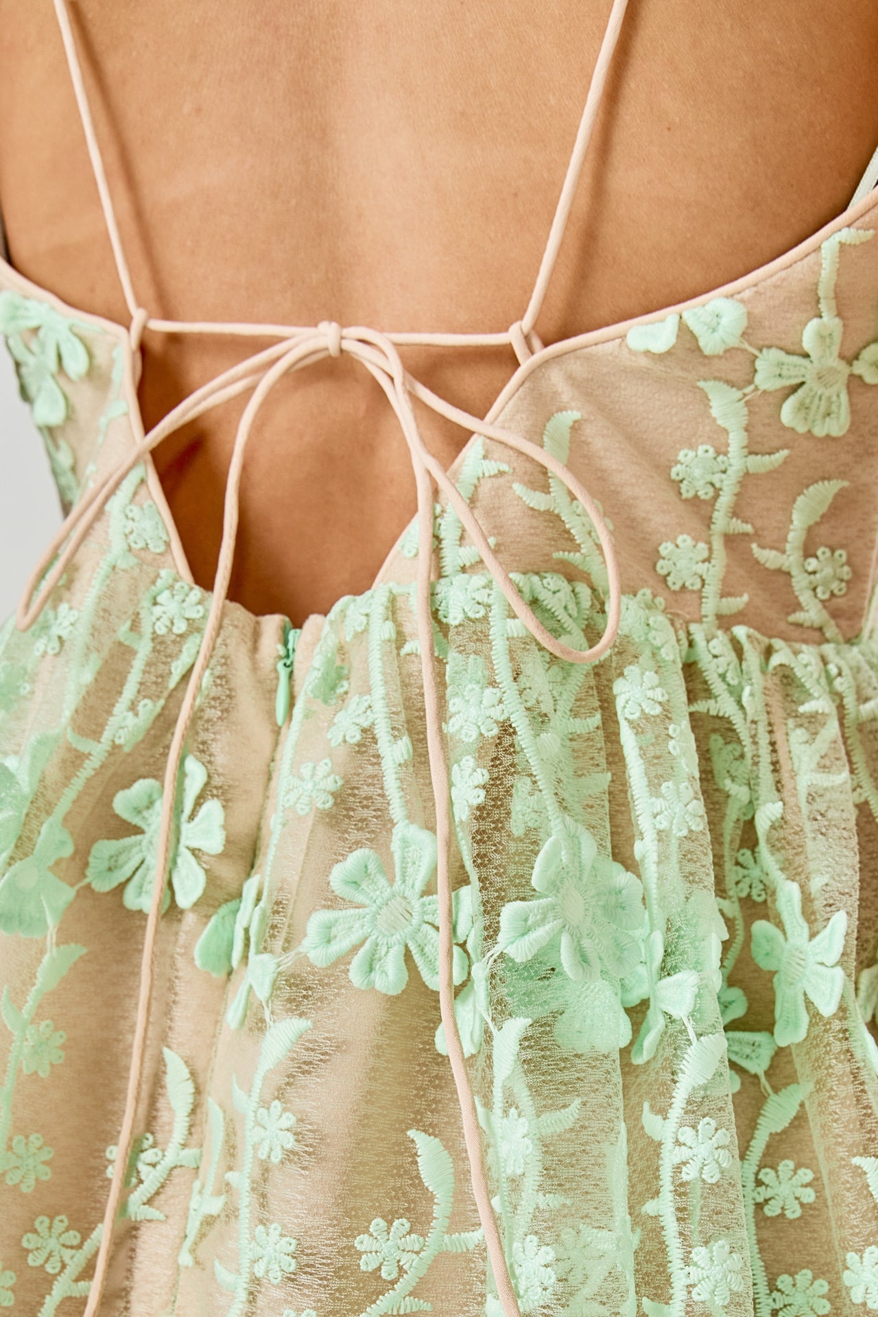 Crochet Layered Midi Dress