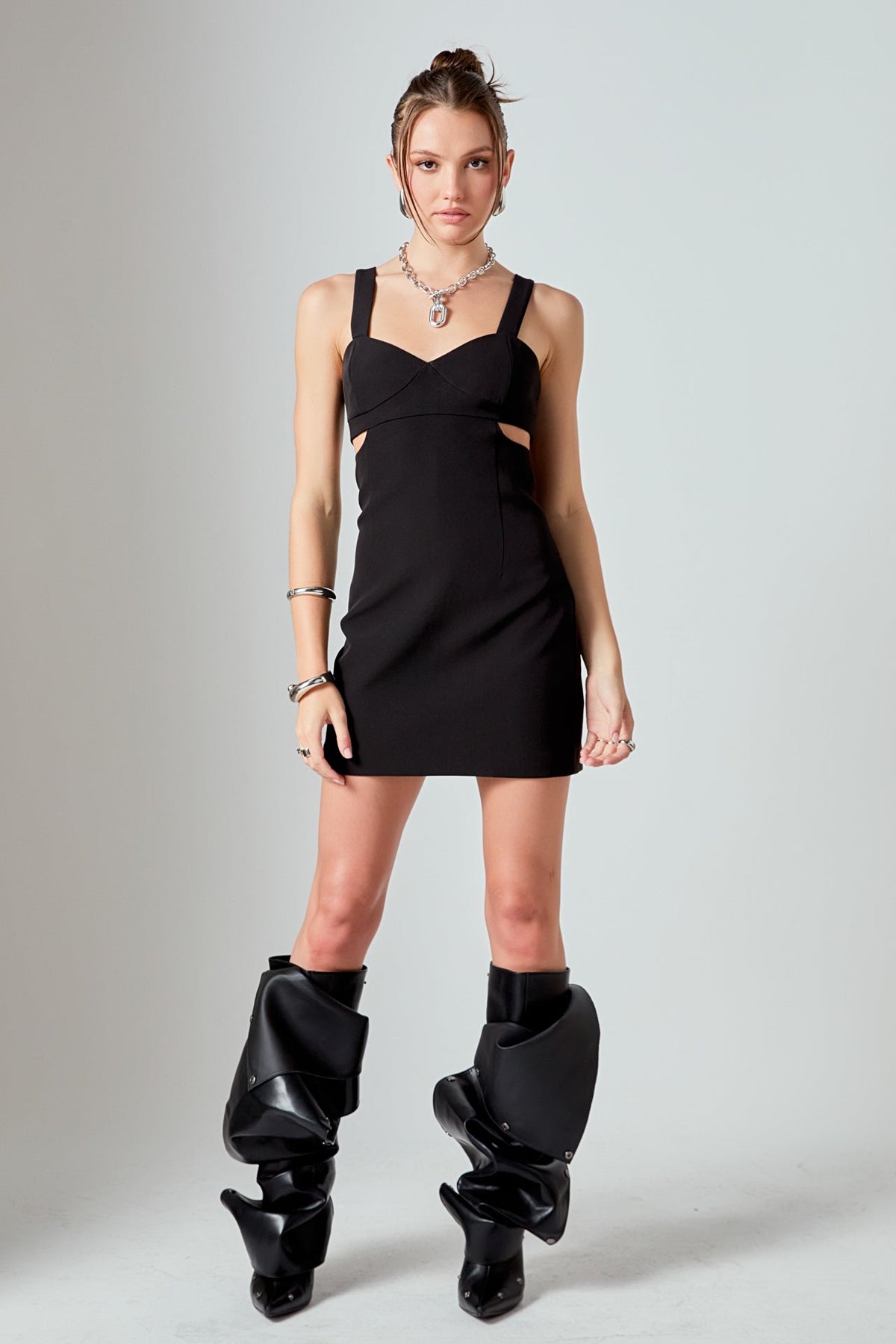 ENDLESS ROSE - Cutout Mini Dress - DRESSES available at Objectrare