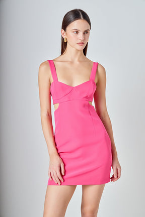 ENDLESS ROSE - Cutout Mini Dress - DRESSES available at Objectrare