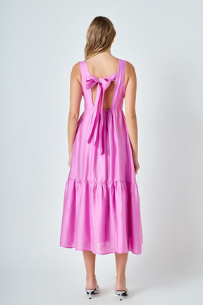 ENDLESS ROSE - Front Button Dress with Back Bow - DRESSES available at Objectrare