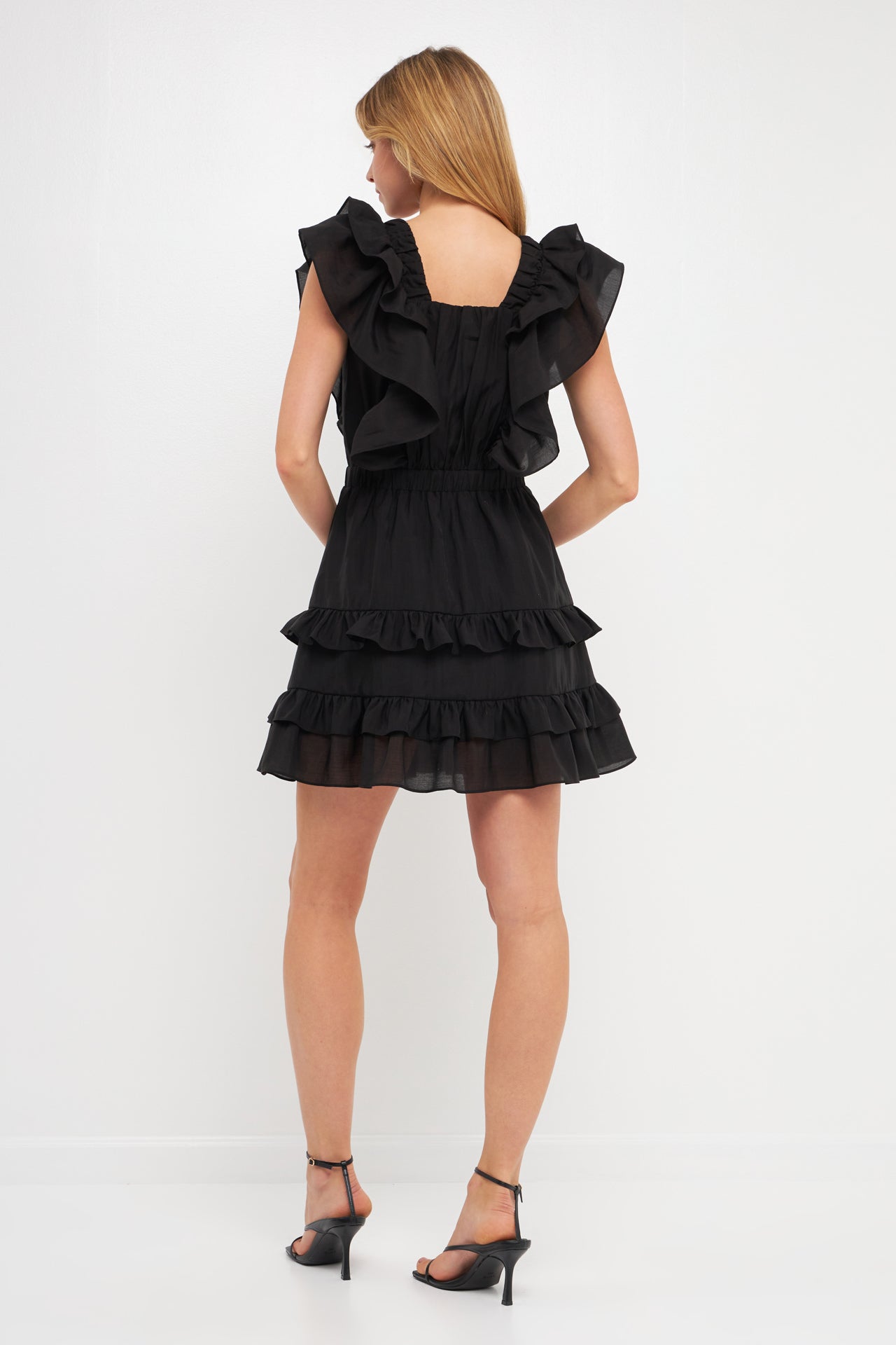 ENDLESS ROSE - Ruffle Detail Mini Dress - DRESSES available at Objectrare