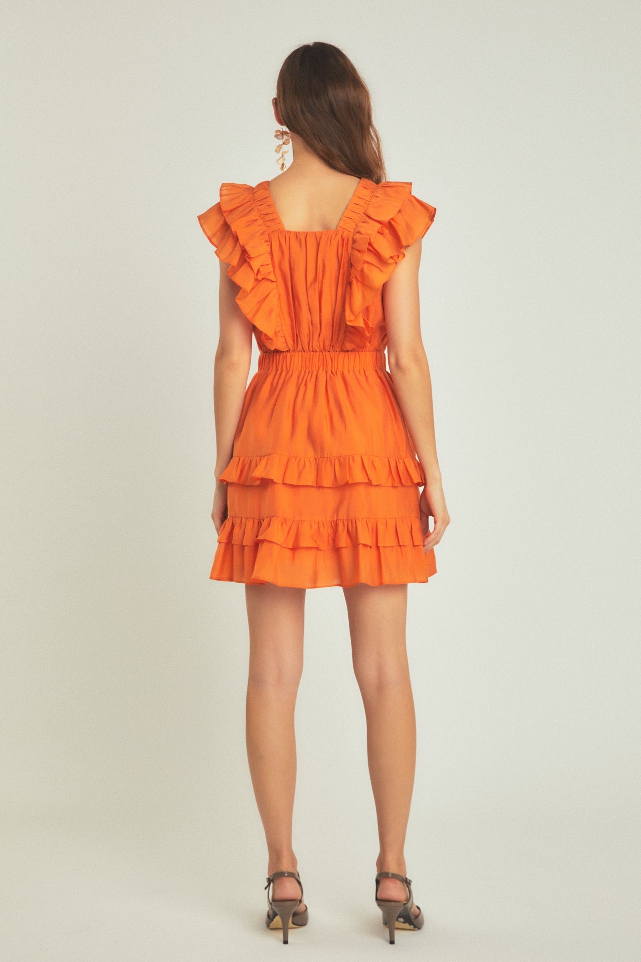 ENDLESS ROSE - Ruffle Detail Mini Dress - DRESSES available at Objectrare