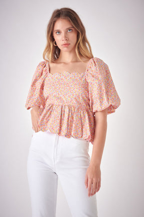 FREE THE ROSES - Scalloped Detail Top - TOPS available at Objectrare