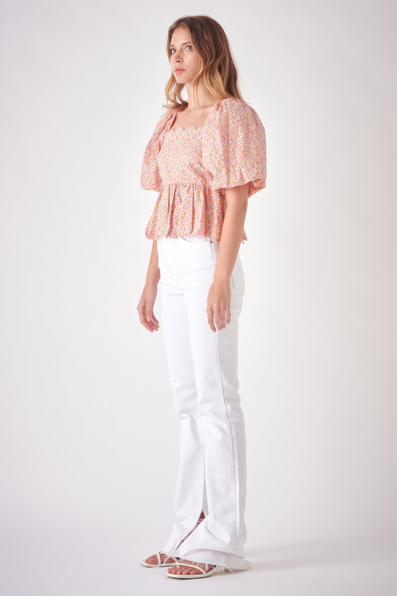 FREE THE ROSES - Free The Roses - Scalloped Detail Top - TOPS available at Objectrare