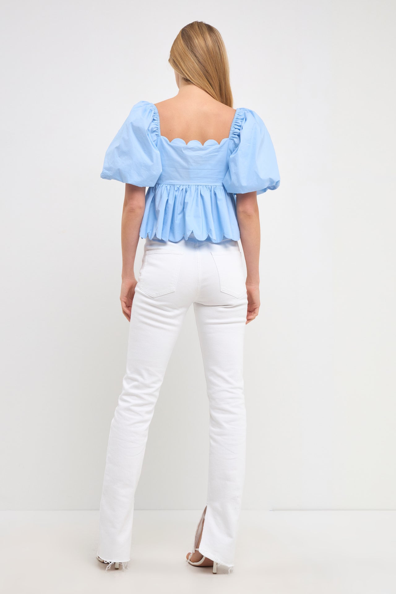 ENGLISH FACTORY - English Factory - Scalloped Detail Top - TOPS available at Objectrare