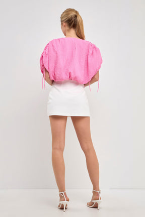 ENDLESS ROSE - Voluminous Cropped Top - TOPS available at Objectrare