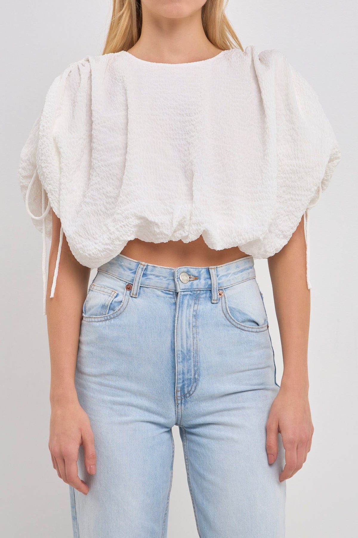 ENDLESS ROSE - Endless Rose - Voluminous Cropped Top - TOPS available at Objectrare