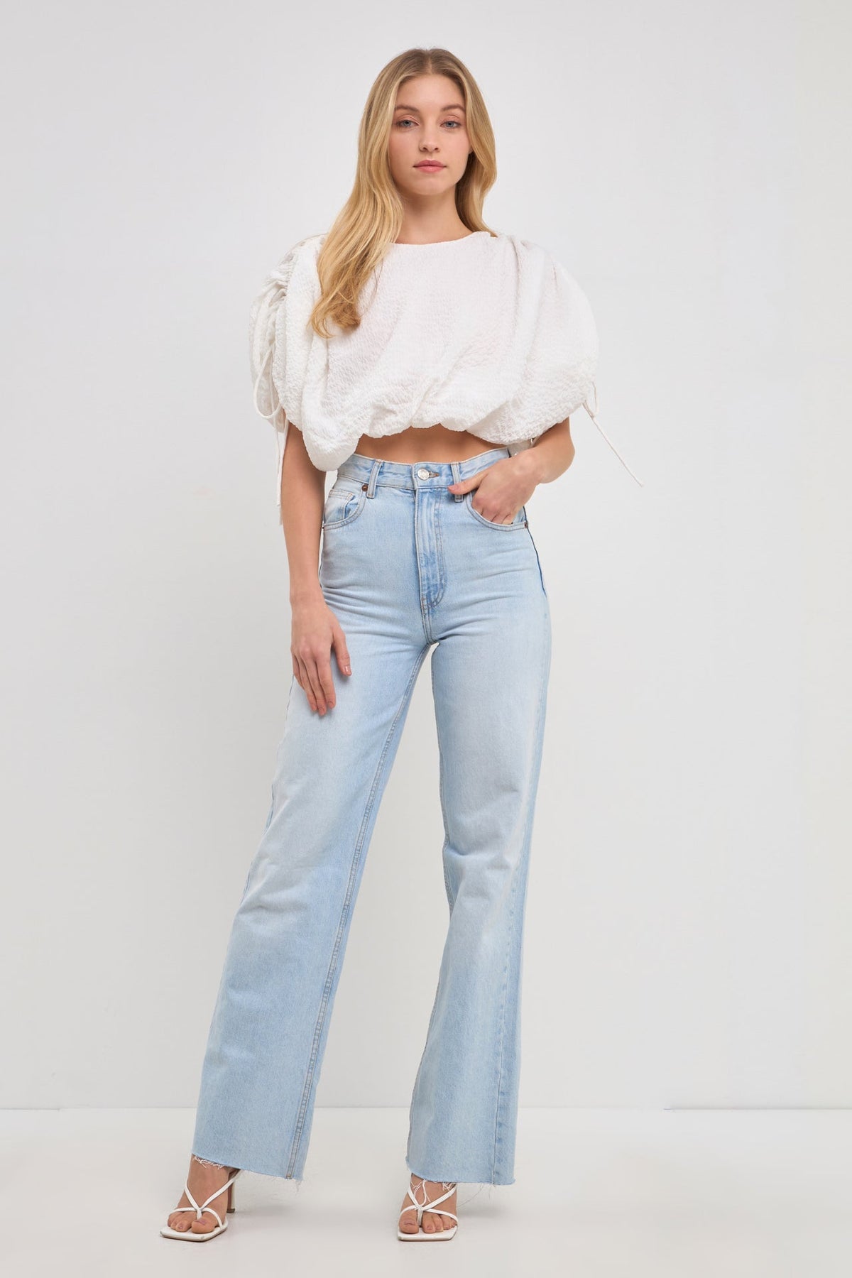 ENDLESS ROSE - Voluminous Cropped Top - TOPS available at Objectrare