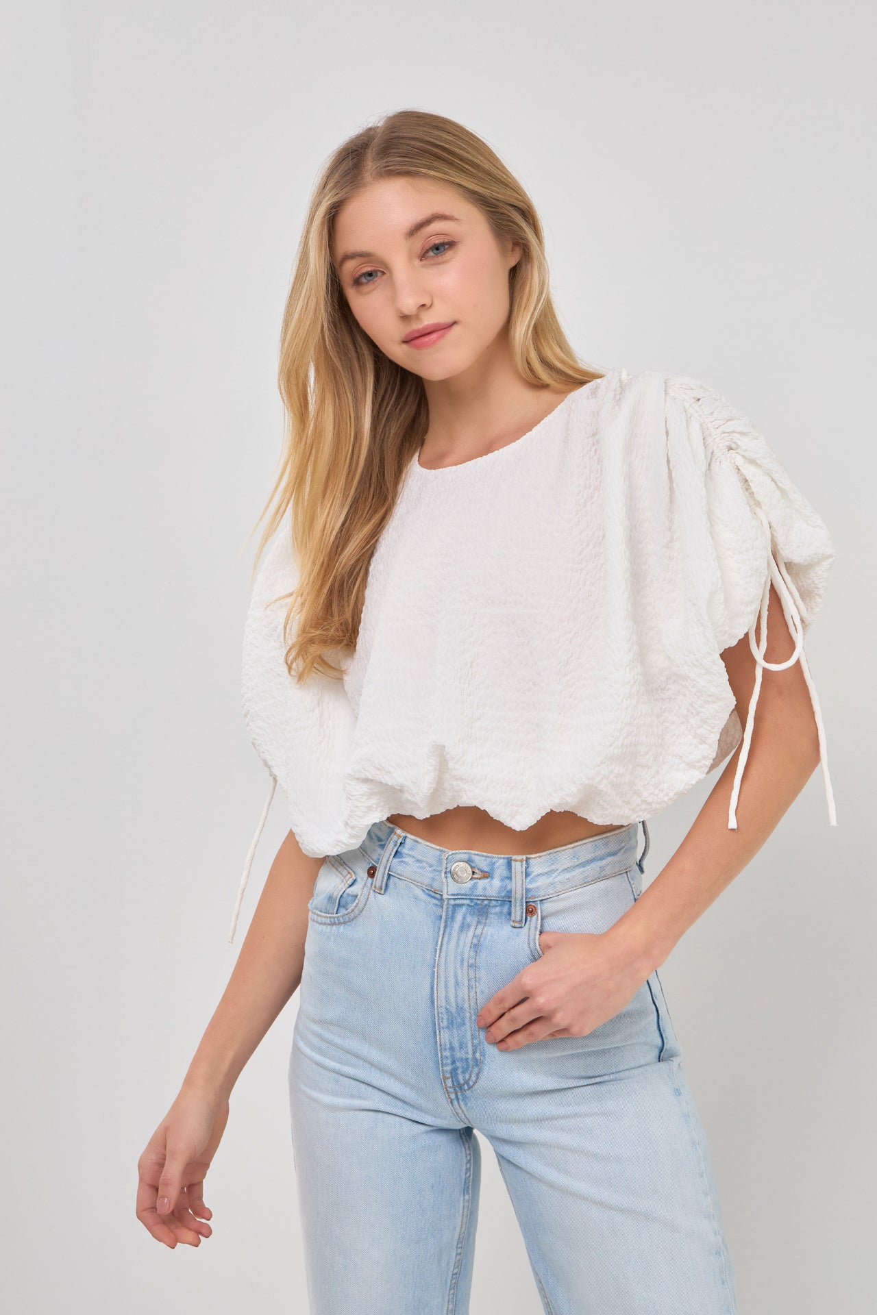 ENDLESS ROSE - Endless Rose - Voluminous Cropped Top - TOPS available at Objectrare