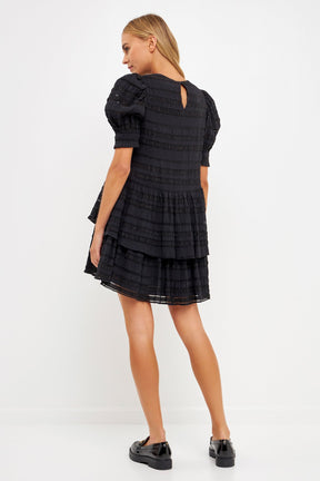 ENGLISH FACTORY - Pleated Fabric High-Low Dress - DRESSES available at Objectrare