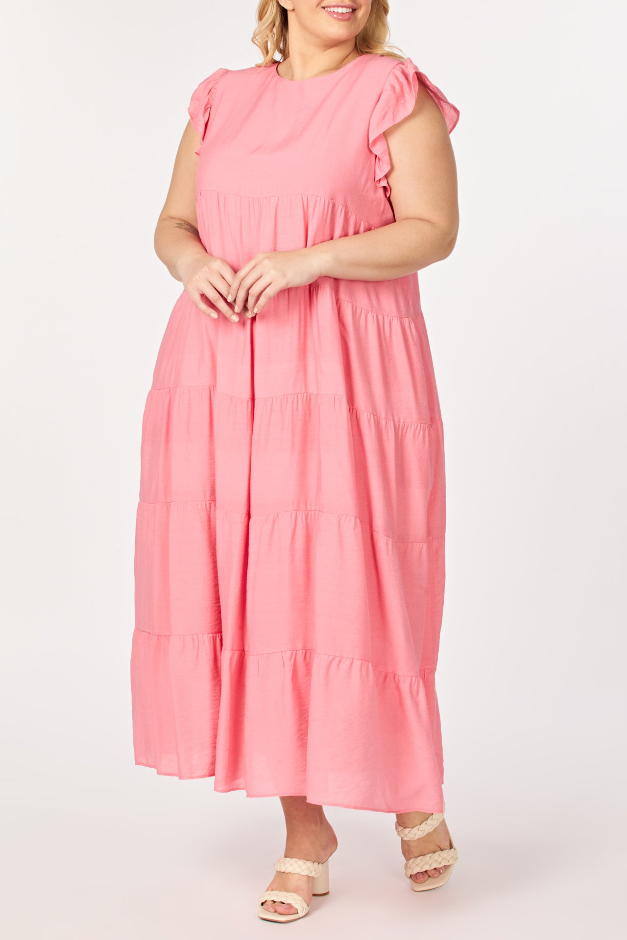 Plus Size Tiered Maxi Dress