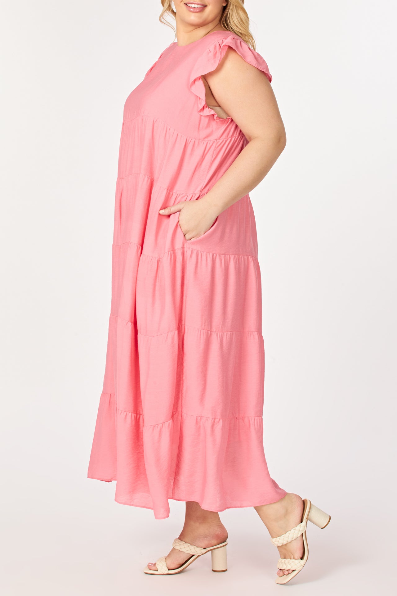Plus Size Tiered Maxi Dress