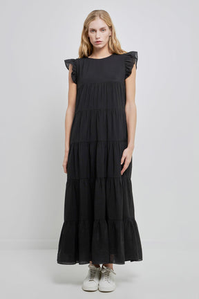 ENGLISH FACTORY - English Factory - Tiered Maxi Dress - DRESSES available at Objectrare