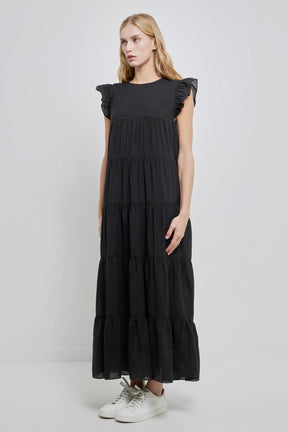 ENGLISH FACTORY - English Factory - Tiered Maxi Dress - DRESSES available at Objectrare