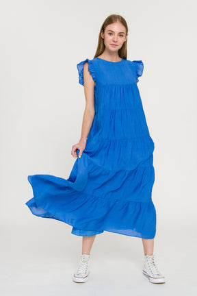 LA'VEN - Ruffle Tiered Maxi Dress - DRESSES available at Objectrare