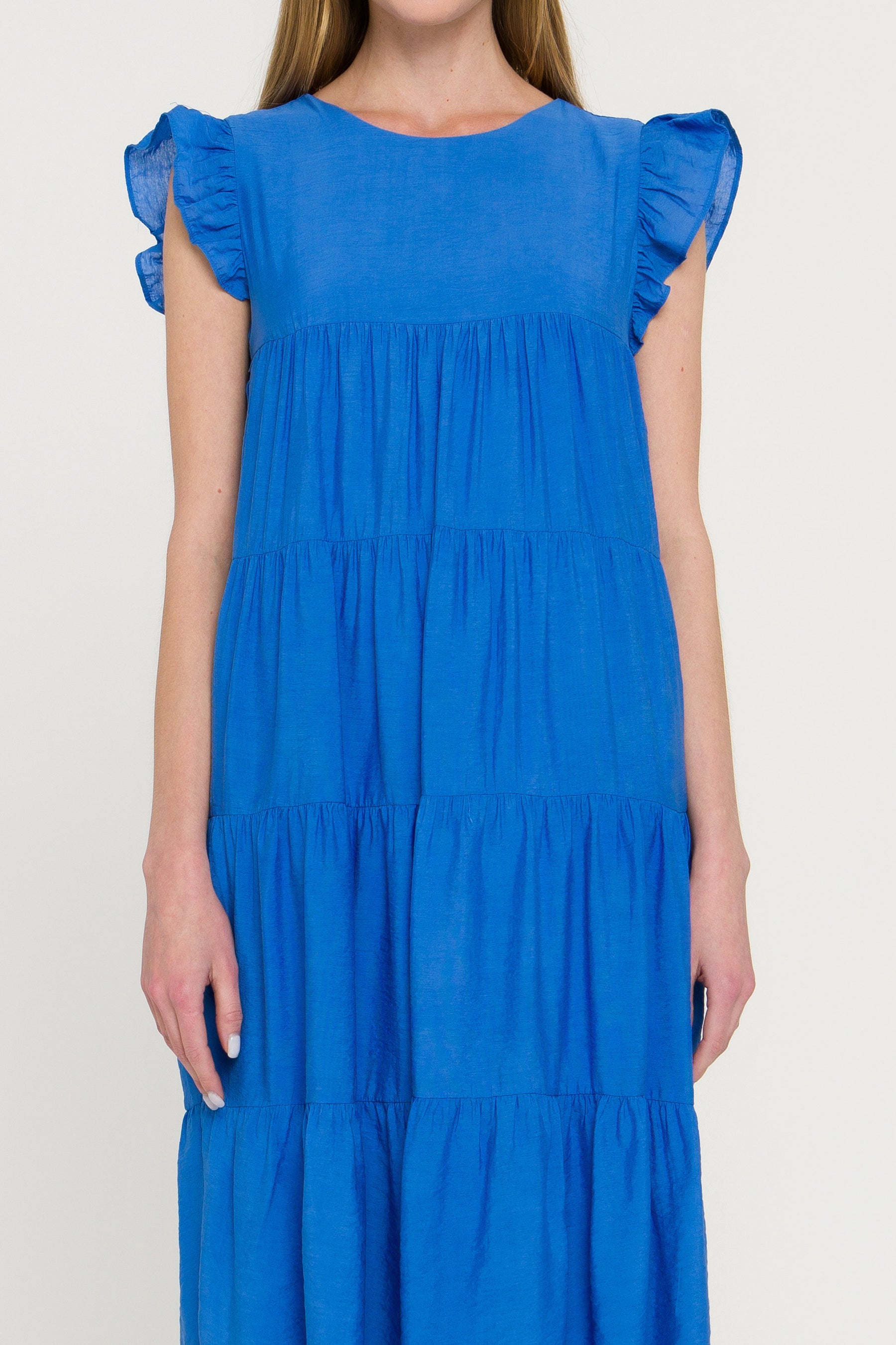 LA'VEN - Ruffle Tiered Maxi Dress - DRESSES available at Objectrare