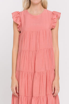 LA'VEN - Ruffle Tiered Maxi Dress - DRESSES available at Objectrare