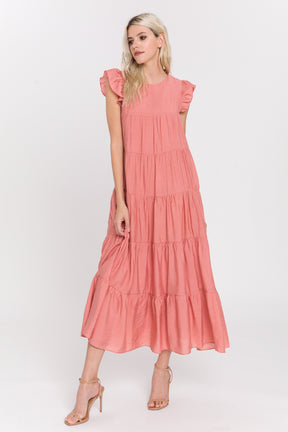 LA'VEN - Ruffle Tiered Maxi Dress - DRESSES available at Objectrare