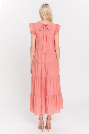 LA'VEN - Ruffle Tiered Maxi Dress - DRESSES available at Objectrare