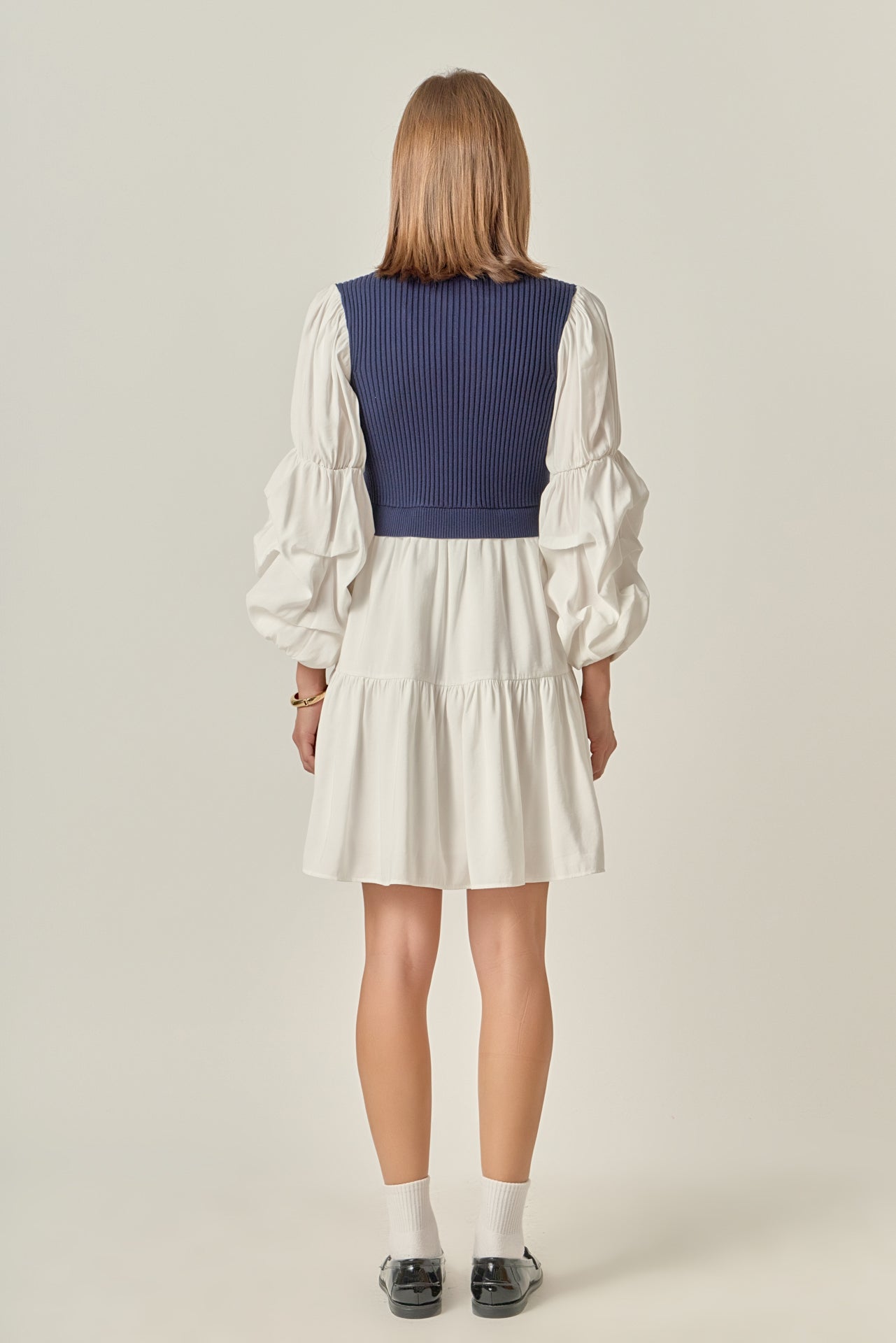 ENGLISH FACTORY - Mixed Media Mini Dress - DRESSES available at Objectrare