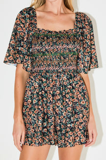 FREE THE ROSES - Smocked Detail Romper - ROMPERS available at Objectrare