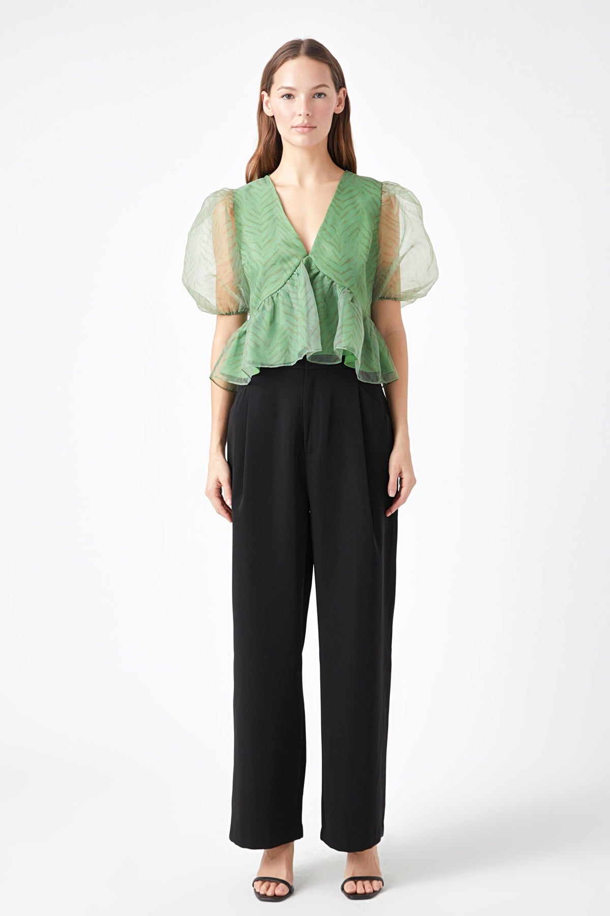 ENDLESS ROSE - Organza Zebra Top - TOPS available at Objectrare