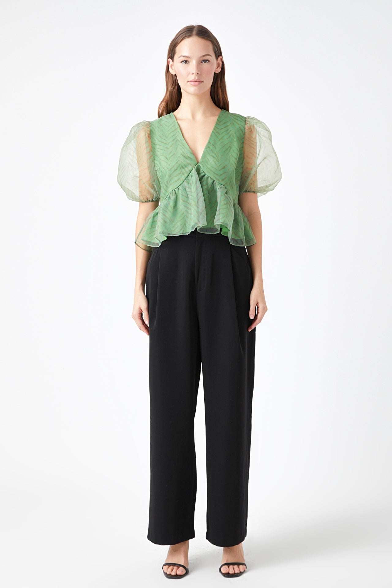 ENDLESS ROSE - Organza Zebra Top - TOPS available at Objectrare