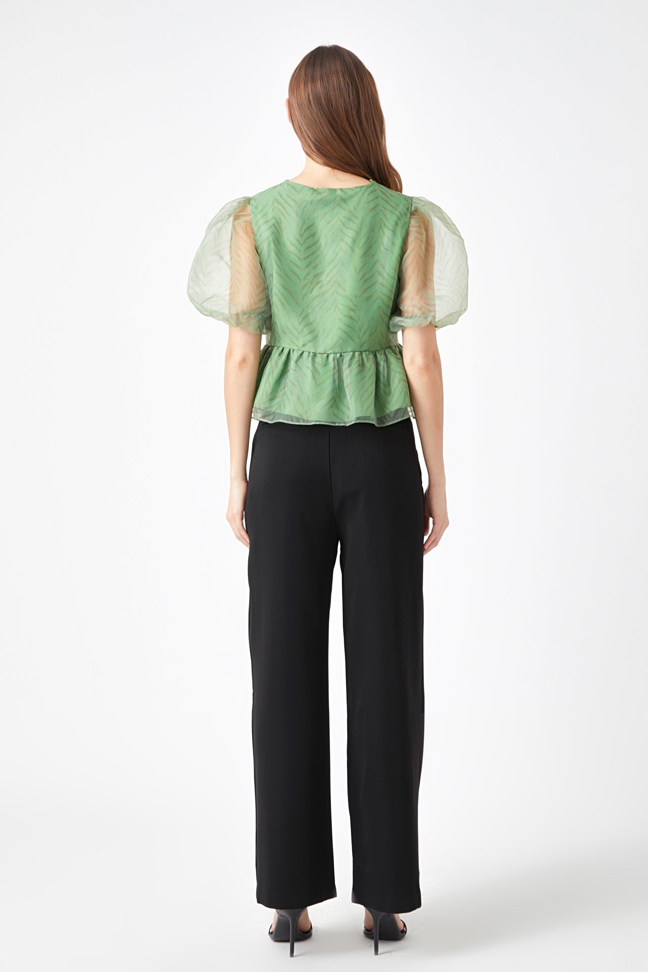 ENDLESS ROSE - Organza Zebra Top - TOPS available at Objectrare