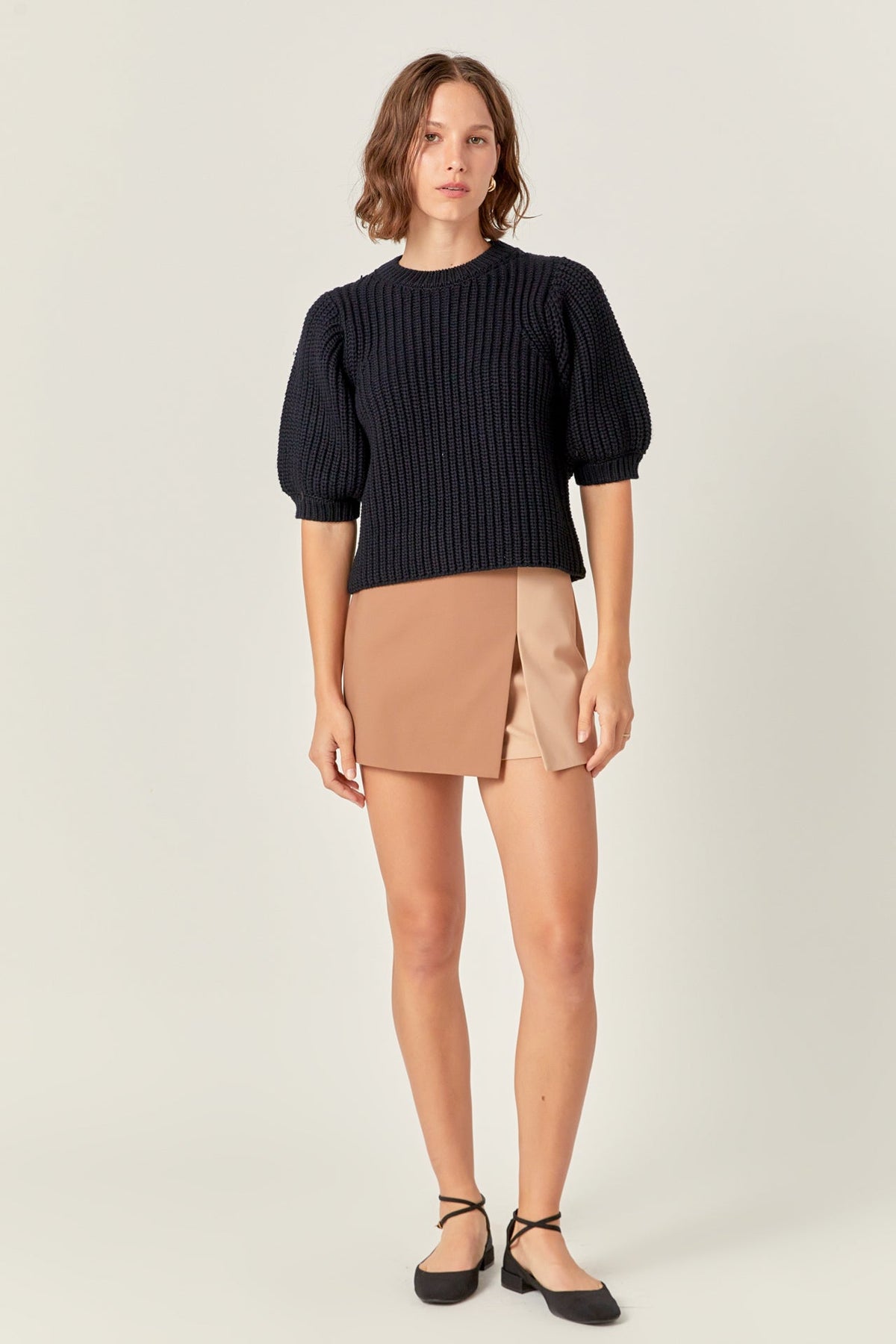 Colorblock High-Rise Skort