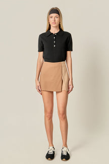 ENGLISH FACTORY - Colorblock High-Rise Skort - SKORTS available at Objectrare