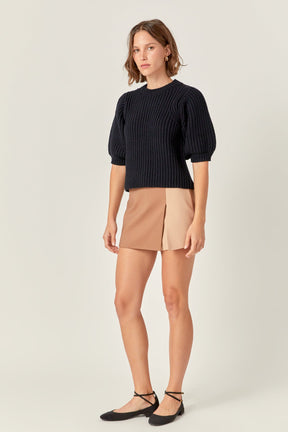 ENGLISH FACTORY - Colorblock Skort - SKORTS available at Objectrare