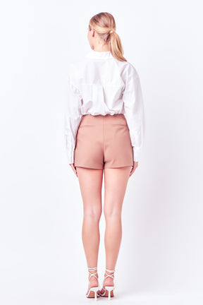 ENGLISH FACTORY - Colorblock Skort - SKORTS available at Objectrare
