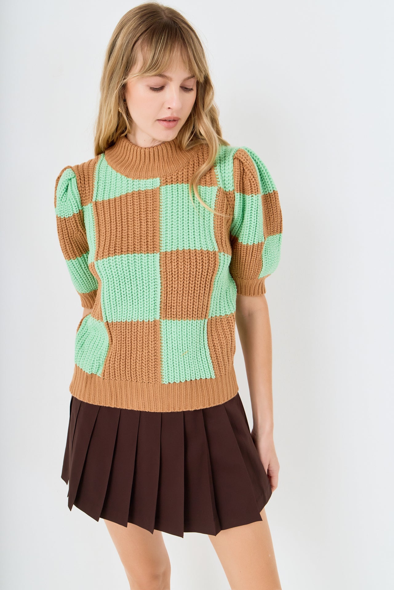 Check Pattern Sweater