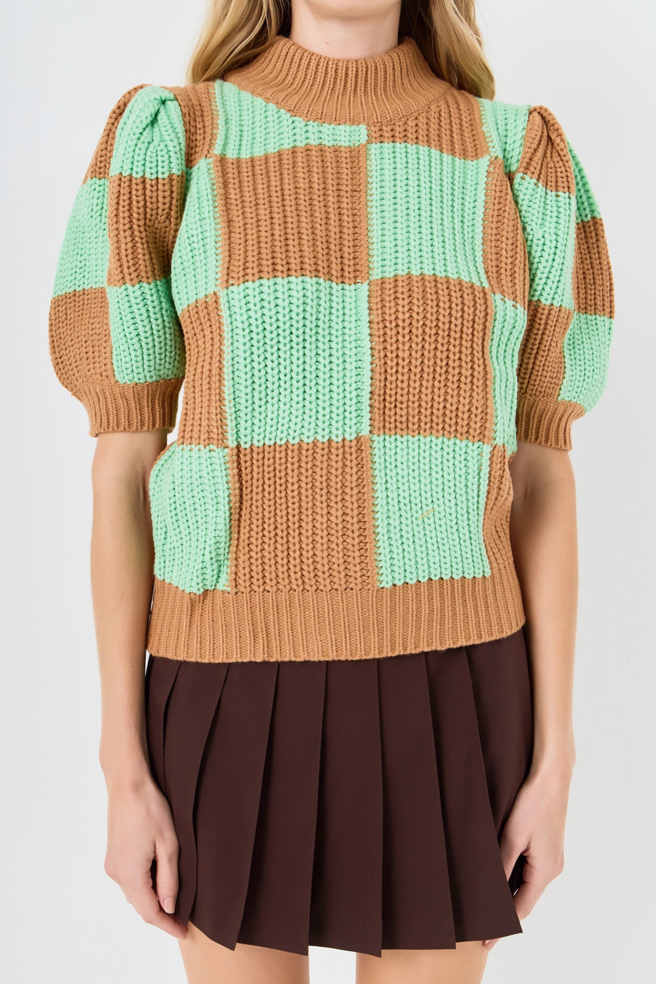Check Pattern Sweater