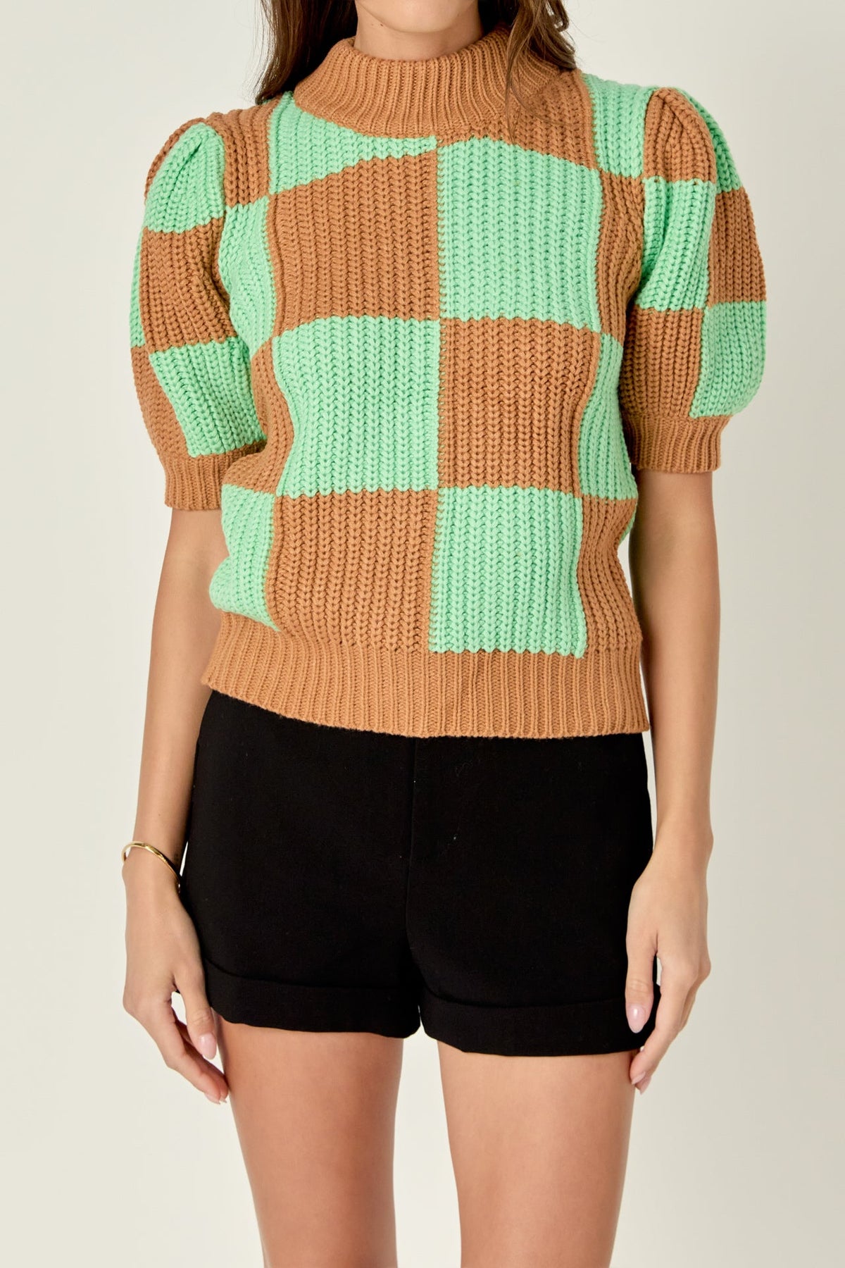 ENGLISH FACTORY - English Factory - Check Pattern Sweater - TOPS available at Objectrare