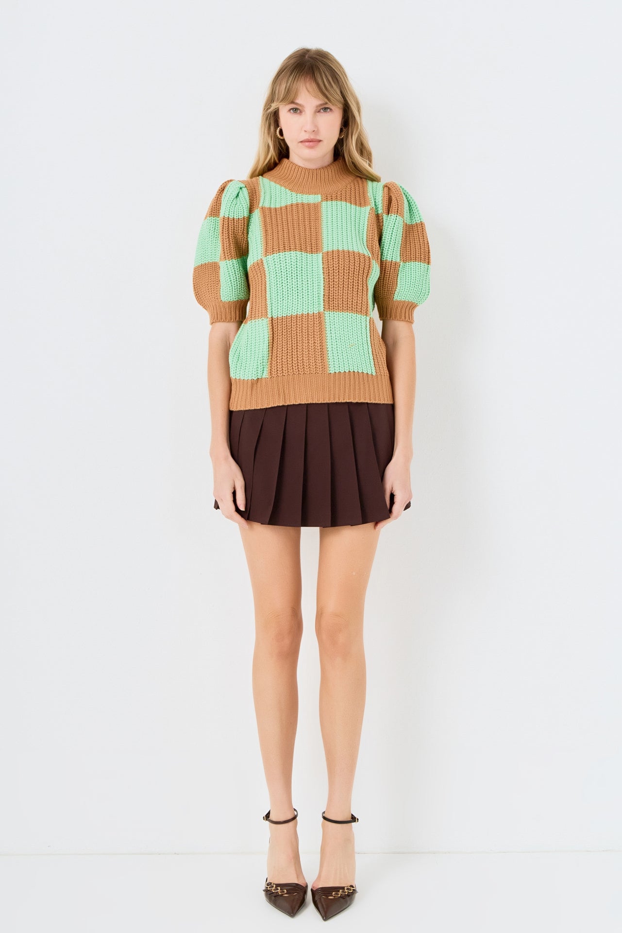 Check Pattern Sweater