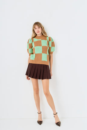 Check Pattern Sweater