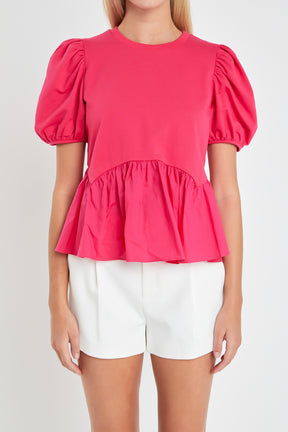 ENGLISH FACTORY - Mixed Media Top - TOPS available at Objectrare