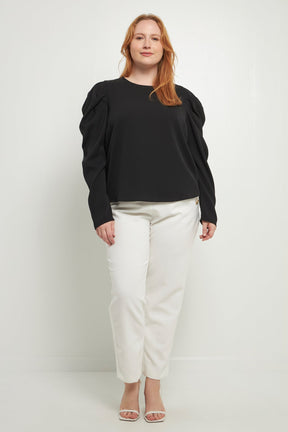 ENGLISH FACTORY - Puff Long Sleeve Top - TOPS available at Objectrare