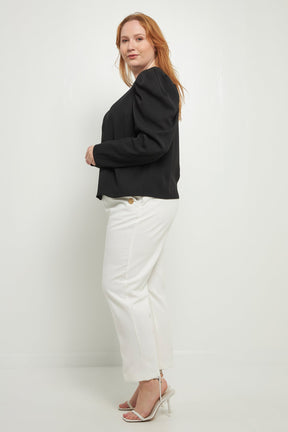ENGLISH FACTORY - Puff Long Sleeve Top - TOPS available at Objectrare