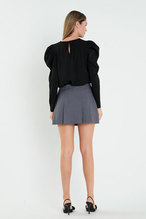 ENGLISH FACTORY - Puff Long Sleeve Top - TOPS available at Objectrare