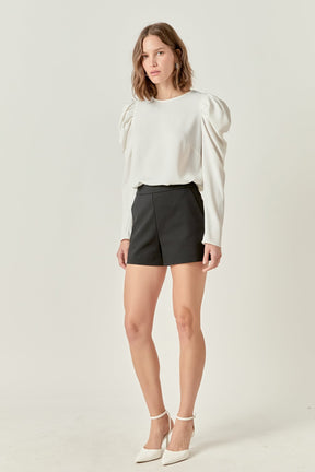 ENGLISH FACTORY - Puff Long Sleeve Top - TOPS available at Objectrare