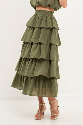 ENDLESS ROSE - Kang Kang Midi Skirt - SKIRTS available at Objectrare