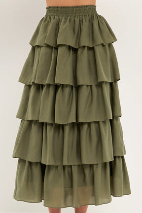 ENDLESS ROSE - Kang Kang Midi Skirt - SKIRTS available at Objectrare