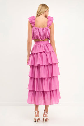 ENDLESS ROSE - Kang Kang Midi Skirt - SKIRTS available at Objectrare