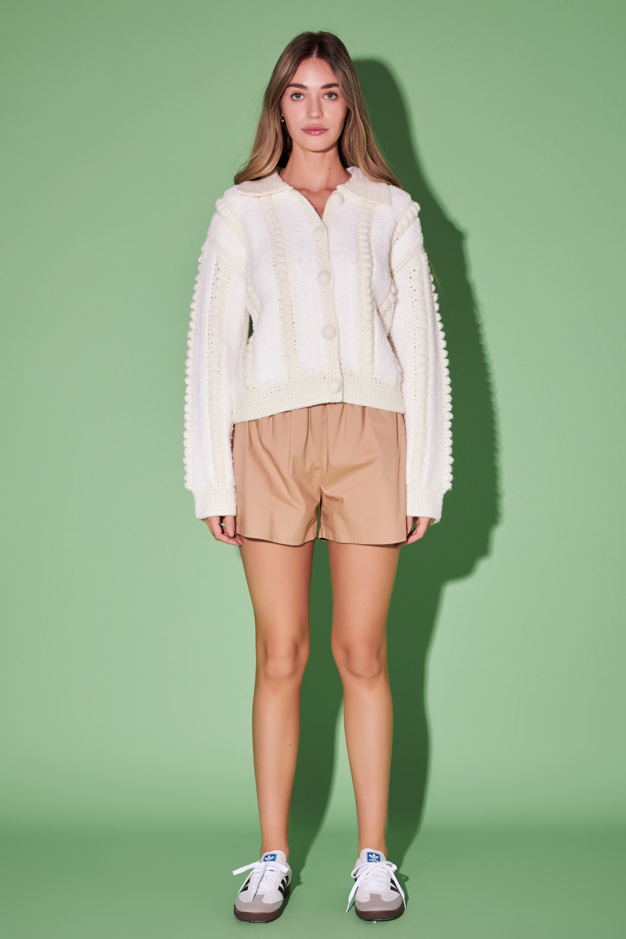 ENGLISH FACTORY - Premium Handmade Pom Pom Cardigan - SWEATERS & KNITS available at Objectrare